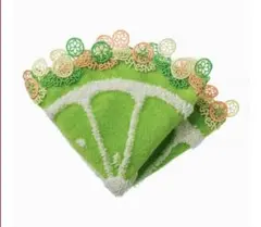 近沢レース　シーズンタオルハンカチ　柑橘系