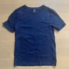 キッズ　Tシャツ M トミーヒルフィガー ネイビー Vネック