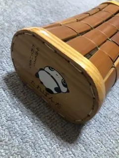 昭和レトロ竹製パンダデザイン枕