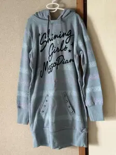 MezzoPiano フード付きチュニック グレー