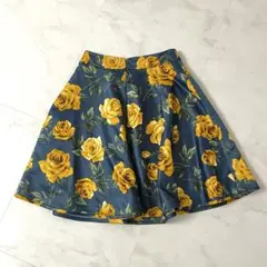 美品　MSGRACY　花柄プリーツスカート サイズ40 バラ