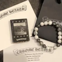 希少 正規品 クロムハーツ BEAD10 ホワイトターコイズ ブレスレット