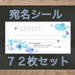 【即購入OK】宛名シール シェル②柄 72枚