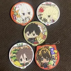 とうらぶ 刀剣乱舞 ぬーどるストッパーの陣 ぬーどるラバーコースター 5点セット