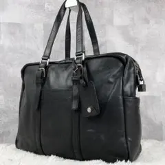 A4可 美品 イヴサンローラン レザー ビジネスバッグ ステッチロゴ ブラック 2025年最新】Yves Saint Laurent メンズ ビジネスバッグの人気