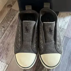 POLO ラルフローレン　スリッポン　スニーカー　23.5センチ