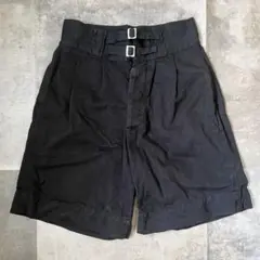 イタリア軍 後染め グルカショーツ W35 黒 黒染め