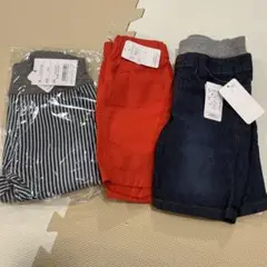 100半ズボン　新品タグ付き3点セット