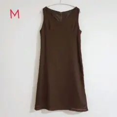 ☆美品☆ レディース シフォン ノースリーブ ワンピース Mサイズ 日本製
