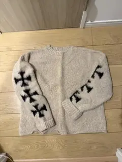 完売　ASKYURSELF / BRUSHED CROSS KNIT Mサイズ