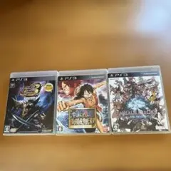 PS3 モンスターハンターrdワンピース無双FF-新生エオルゼア3本セット