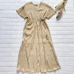 【美品】Kastane カスタネ 花柄 カシュクール ロング ワンピース