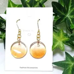 ハンドメイド レジン アクセサリー ピアス イヤリング変更可 大人可愛い