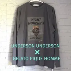 アンダーソンアンダーソン 長袖Tシャツ グレーロンT M 新品タグ付