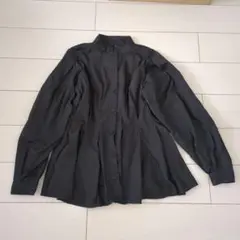 She's Closet ブラック フレアブラウス