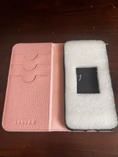 【新品未使用】iPhone8 レザーケース ピンク ベージュ