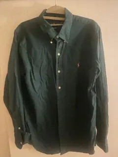 Ralph Lauren ダークグリーン ボタンダウンシャツ