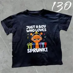【新品未使用】スプランキー プリントTシャツ 半袖 ブラック 130