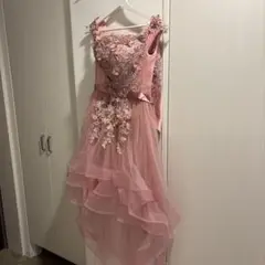 ミニドレス　ピンク