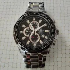 EDIFICE クロノグラフ ブラック シルバー