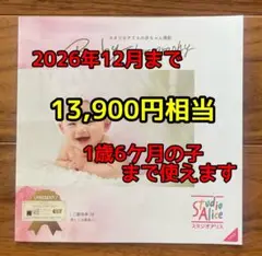 スタジオアリス　Studio Alice 記念撮影優待券 13,900円相当
