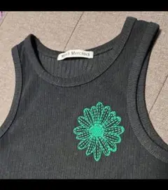 Mardi Mercredi 刺繍　タンクトップ今だけのSale
