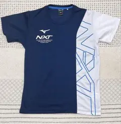 Mizuno 卓球ウェア Lサイズ ネイビー ホワイト