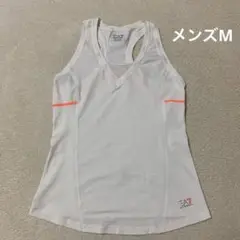 エンポリオアルマーニ　タンクトップ　テニスウェア　ストレッチ　ホワイト　メンズM