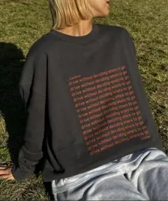 CIAOPANIC TYPY 【UNISEX】メッセージロゴスウェット