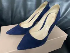 GianvitoRossi ジャンヴィットロッシ⭐︎パンプス紺色ネイビー⭐︎ウェード