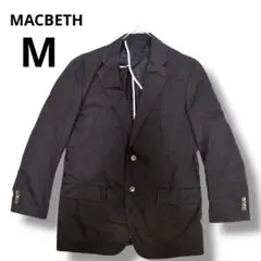 MACBETH メンズ　ジャケット　ブラック　黒　Mサイズ マクベス　スーツ上着