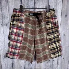 Kelen ケレン パッチワーク チェック ショート パンツ ショーツ42