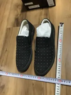 AZUL アズール　ZARA ザラ　スタッズスリッポンシューズ ブラック M