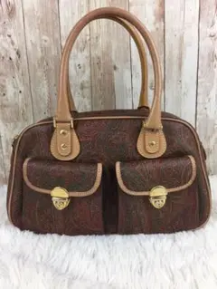 ETRO エトロ ミニハンドバッグ ゴールド金具✨ 刻印 ペイズリー