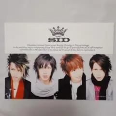 匿名配送送料込み価格　ヴィジュアル系バンド・シド　SID　フォトカード　V系