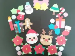 冬　クリスマス　壁面飾り、吊るし飾り11月12月