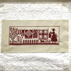 クロスステッチ完成品 ハンドメイド 刺繍作品