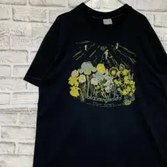 USA製90sヴィンテージTシャツ！シングルステッチ　ブラック半袖古着XL722