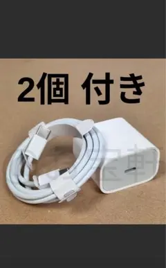 USB-C充電器とケーブル 2個付き