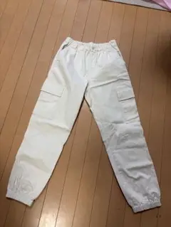 UNIQLO KIDS ホワイトカーゴパンツ 160