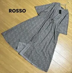 【新品タグ付き】ROSSO ロッソ フラワープリントロングワンピース