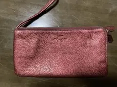 コーチ coach PBD LTH DBL ZIP WLT