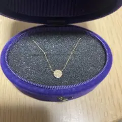 アガット ネックレス ダイヤモンド K18