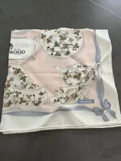 wedgewood リボン　お皿　コップ　食器柄　ハンカチ