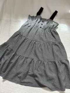 mezzo piano メゾピアノ 女の子 ワンピース チェック柄 ノースリーブ