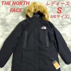 新品 ノースフェイス レディース ダウンコート ファー付き S ネイビー 紺
