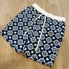 ✨極美品✨D/him /ショートパンツ/花柄/ネイビー/ダブルスタンダード