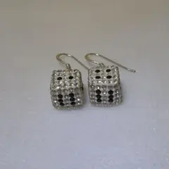 シルバー&キュービックジルコニア ピアス