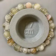 シトリンラウンドルースブレスレット17cm 10mm