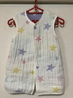 カラフル星柄（六重ガーゼ）ベビースリーパー（80〜95cm）